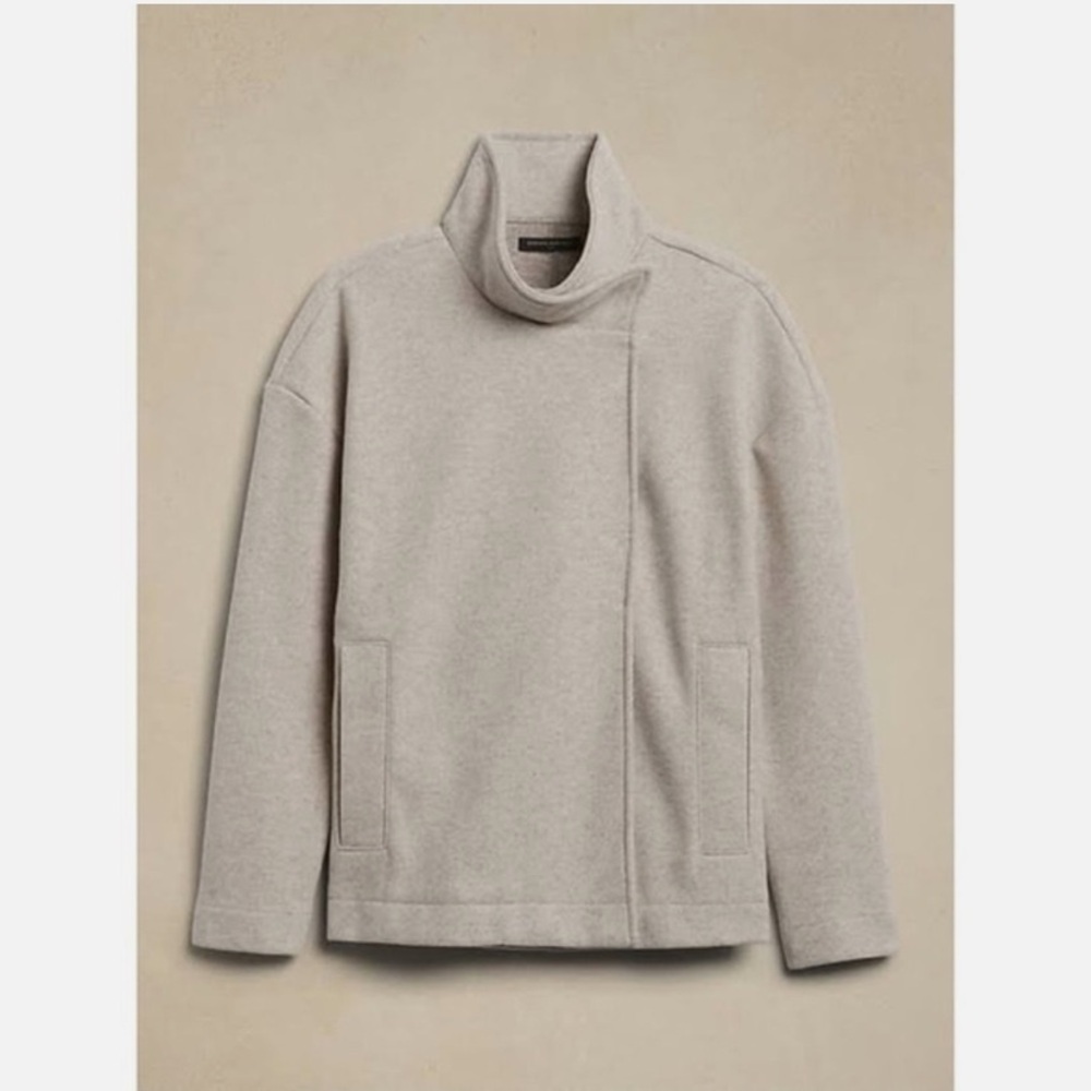 ✨HOST PICK✨ Banana Republic Melton Moto Jacket - Picture 8 of 9